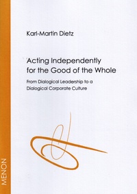 MENON-Titelbild: "Acting independently for the good of the whole" von Karl-Martin Dietz